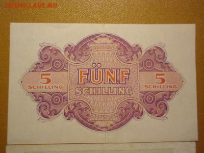 Оккупация Австрии союзниками набор 1 и 5 шиллингов 1944 - CIMG2078.JPG