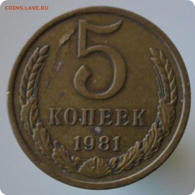 5 копеек 1981 год. Брак. Расслоение. - DSC_0887.JPG