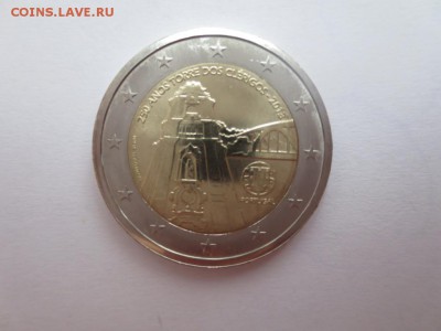 2 евро Португалия 250 лет колокольне Клеригуш UNC из ролла - IMG_0990.JPG