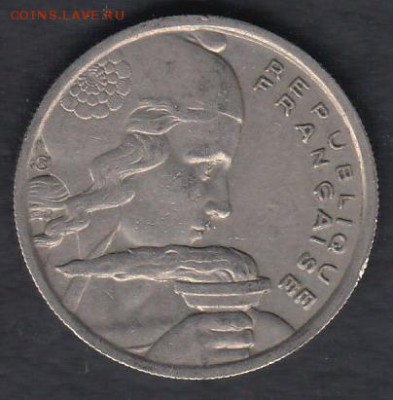Франция 100 франков 1955 до 31.03.2014 22-00 - Франция 100 франков 1955 р