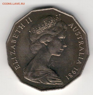 АВСТРАЛИЯ 50 ЦЕНТОВ 1981 ЧАРЛЗ И ДИАНА 03.04 В 22.00 (7112) - 4-ав81