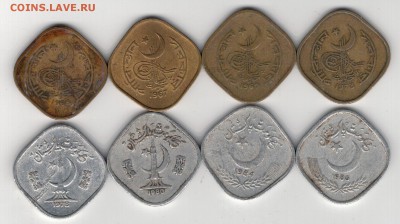 ПАКИСТАН 5 ПАЙСА 1966-85 (8ШТ) ДО 03.04.14 В 22.00 (7767) - 4-пак-п5