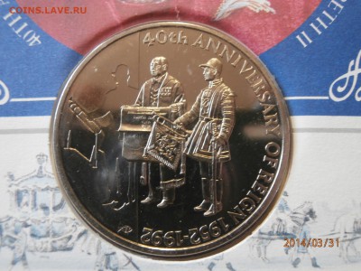 ФОЛКЛЕНДЫ. 50пенсов ЮБИЛЕЙ ПРАВЛЕНИЯ 1992г до 02.04 - P3310005.JPG