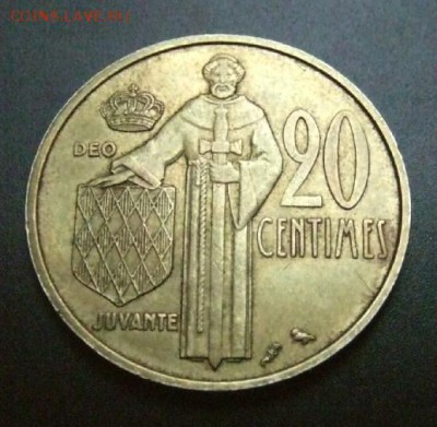 2 - Монако 20 сантимов (1962) Р