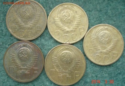 пятаки  5 шт  1949 год корткий аукцион  до 03  04 - DSC08736.JPG