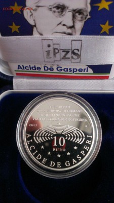 ИТАЛИЯ 10 евро 2011 ГАСПЕРИ - 7