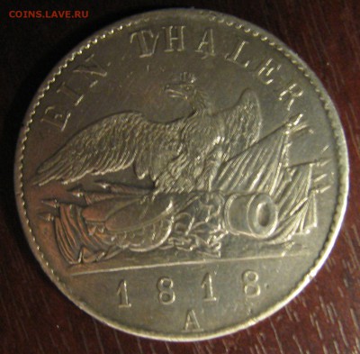ТАЛЕР 1818 год ПРУССИЯ - IMG_4967