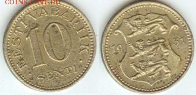 Эстония 10 центов 1931 до 21.00 по Москве 08.04.2014 - Эстония 10 центов 1931