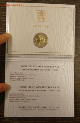 ВАТИКАН - 2 евро 2009 Год астрономии БУКЛЕТ до 8.04, 22.50 - Ватикан 2009 Международный год астрономии  - 2