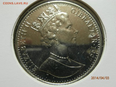 ГИБРАЛТАР. крона ЗОЛОТАЯ СВАДЬБА.конверт 1997г. до 04.04 - P4030006.JPG