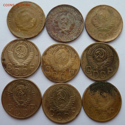 5 копеек 1930,31,46,50,52,53,54,55,56 до 9.4.14 (22.30 мск) - 5коп9шт_ав