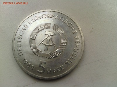 С РУБЛЯ!! 5 марок 1988 ГДР Росток до  6.04.14 - IMG_20140329_150527