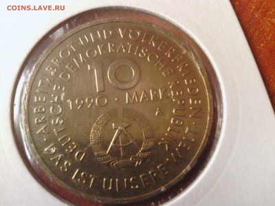 С РУБЛЯ!!! ГДР 10 марок 1990 Первомай  6.04.14 - IMG_20140329_154118