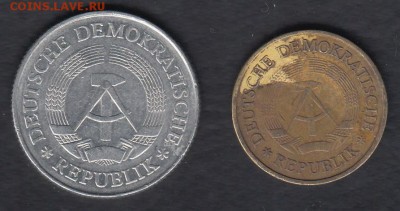 ГДР 2 монеты 1969-1977 до 06.04.2014 22-00 - ГДР 2 монеты р