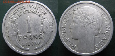 Разная инострань - 11 3 Франция 1 франк 1948   168