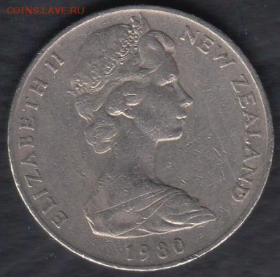 Новая Зеландия 20 центов 1980 до 06.04.2014 22-00 - Новая Зеландия 20 центов 1980 р