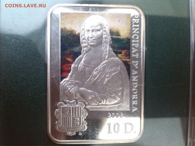Андорра 2008 10 динар Леонардо да Винчи серебро - IMG_20140405_091518