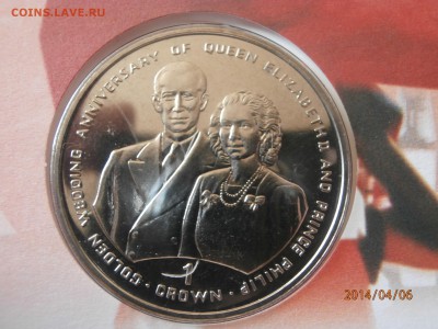 ГИБРАЛТАР. крона ЗОЛОТАЯ СВАДЬБА.конверт 1997г. до 07.04 - P4060005.JPG