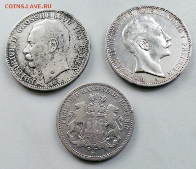 3 марки Пруссия, Гамбург, Баден до11.04.2014 до21:00 Мск - 4110431845