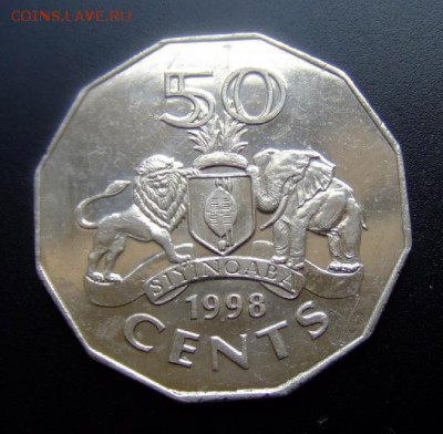 2 - Свазиленд 50 центов (1998) Р