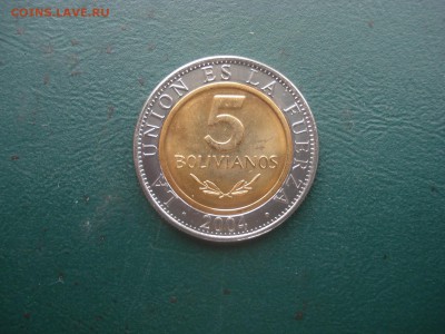 Боливия 5 боливиано 2004г. до 10.04 2014 в 22.00 МСК - Боливия