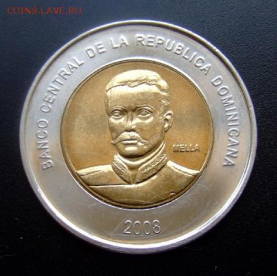 2 - Доминиканская респ. 10 песо (2008) Матиас Рамон Мелла А