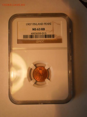 1 пенни 1907 г. NGC MS63 RB до 12.04 в 22:00 Москвы - 1907-6