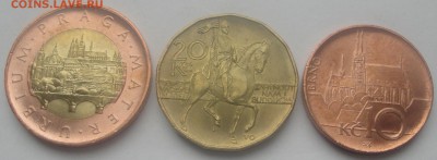 Чехия 50, 20, 10 крон 2011 - 2013 до 10.04 - Чехия ход 1