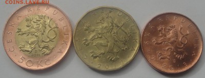 Чехия 50, 20, 10 крон 2011 - 2013 до 10.04 - Чехия ход 2