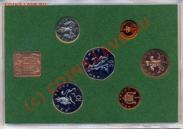 Набор Англии 1975г. Proof,  до 10.03.2010г. в 22.00МСК - 1975-2