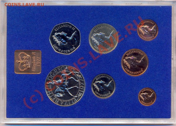 Набор Англии 1977г. Proof, до 10.03.2010г. в  22.10МСК - 1977-1