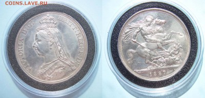 Оценка - Британия. Кроны 1819, 1821, 1822, 1887, 1900, 1902 - Crown 1887 4