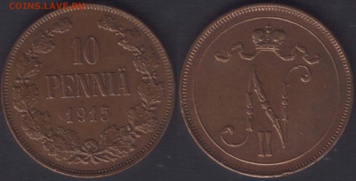 10 ПЕННИ 1915 XF+ КРАСИВАЯ ПАТИНА - ДО 10 АПРЕЛЯ 2014 22.00 - 10p1915