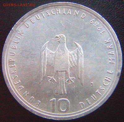 ФРГ_памятные 10 марок 1989(J). Серебро; до 08.04_22.20мск - 7853