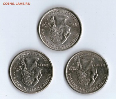 США: 3 квотера штаты + 5 одноцентовиков 200 лет Линкольну - img012