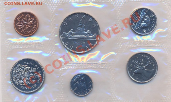 Набор Канады 1968г. Mint, до 10.03.10г. 22.00МСК - канада 1968-2