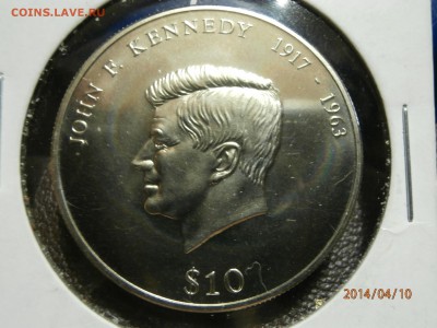 ЛИБЕРИЯ 10 долларов 2000г.Д.КЕННЕДИ до 11.04 - P4100003.JPG