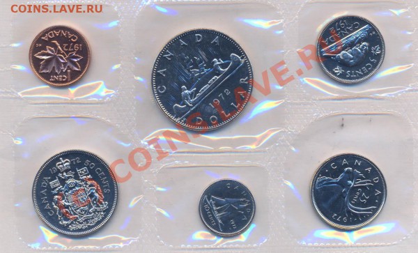 Набор Канады 1972г. Mint, до 10.03.10г. в 22.20МСК - канада 1972-2
