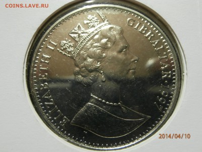 ГИБРАЛТАР. крона ЗОЛОТАЯ СВАДЬБА.конверт 1997г. до 11.04 - P4100015.JPG