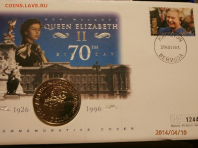 БЕРМУДЫ 1доллар1996г. ДЕНЬ РОЖДЕНИЯ.конверт до 11.04 - P4100001.JPG