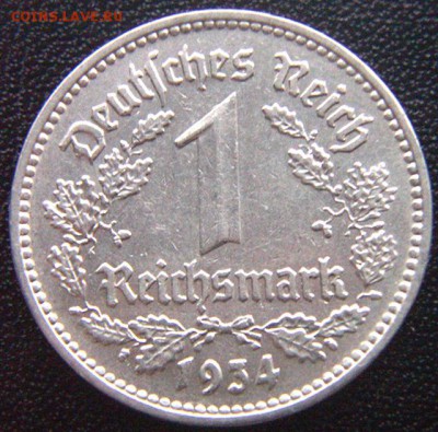 Германия (3-й Рейх)_1 рейхсмарка 1934(F); до 10.04_22.12мск - 7712