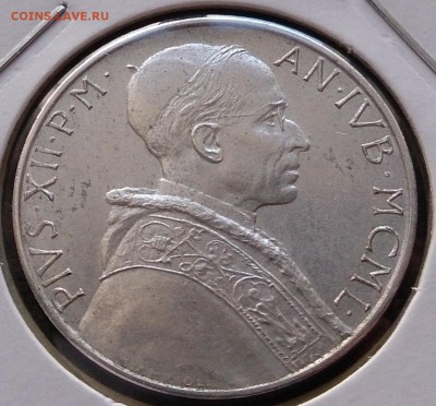 Ватикан 2 лиры 1950 тираж - 50.000 - DSC_2051.JPG