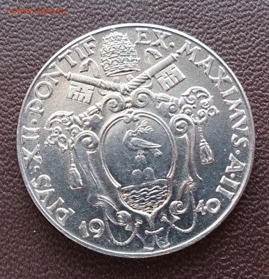 С РУБЛЯ!!! Ватикан 50 чентезимо 1940 тираж - 52.000 - DSC_2020.JPG
