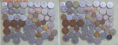 Иностранные монеты.Россыпь,линейки,буклеты,серебро. АПРЕЛЬ. - 50р