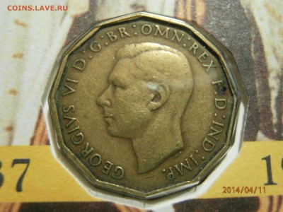 ВЕЛИКОБРИТАНИЯ 3 пенса КОРОНАЦИЯ 1937г.конверт до 12.04 - P4110026.JPG