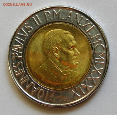 Ватикан, 500 Лир 1989 БИМ (12.04) - P1014819.JPG