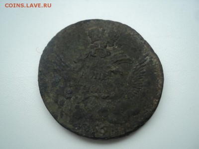 1 копейка 1755 ,,облачная,, без монетного двора - 1 копейка 1755 2