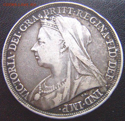Серебряная британская крона 1895; до 12.04_22.04мск - 7825