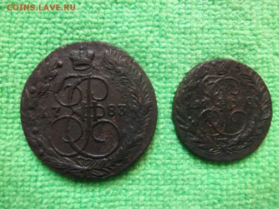 5 копеек 1783 г.ем,2 копейки 1790 г.ем.Окончание 15.04.2014г - DSCF4015JP_9648658_11670353