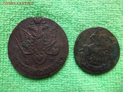 5 копеек 1783 г.ем,2 копейки 1790 г.ем.Окончание 15.04.2014г - DSCF4016JP_7954733_11670361